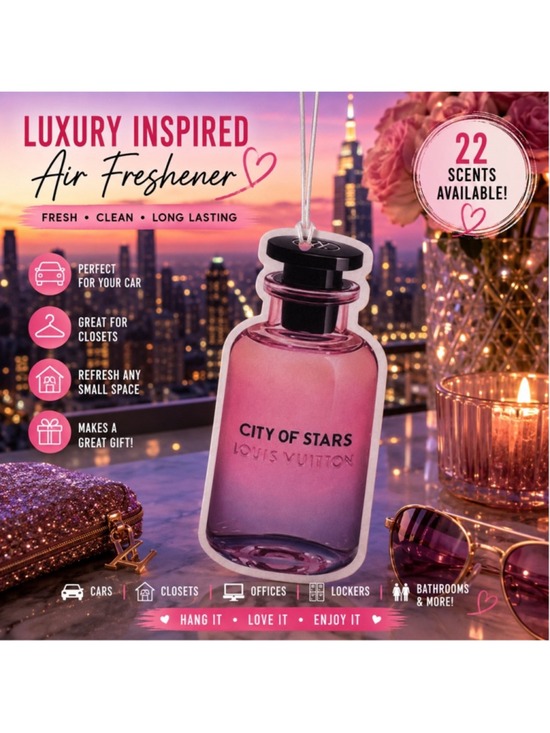 No brand Accessories - Luxury Inspired City Lights Perfume Bottle Air Freshener Freshie Car Closet Offi